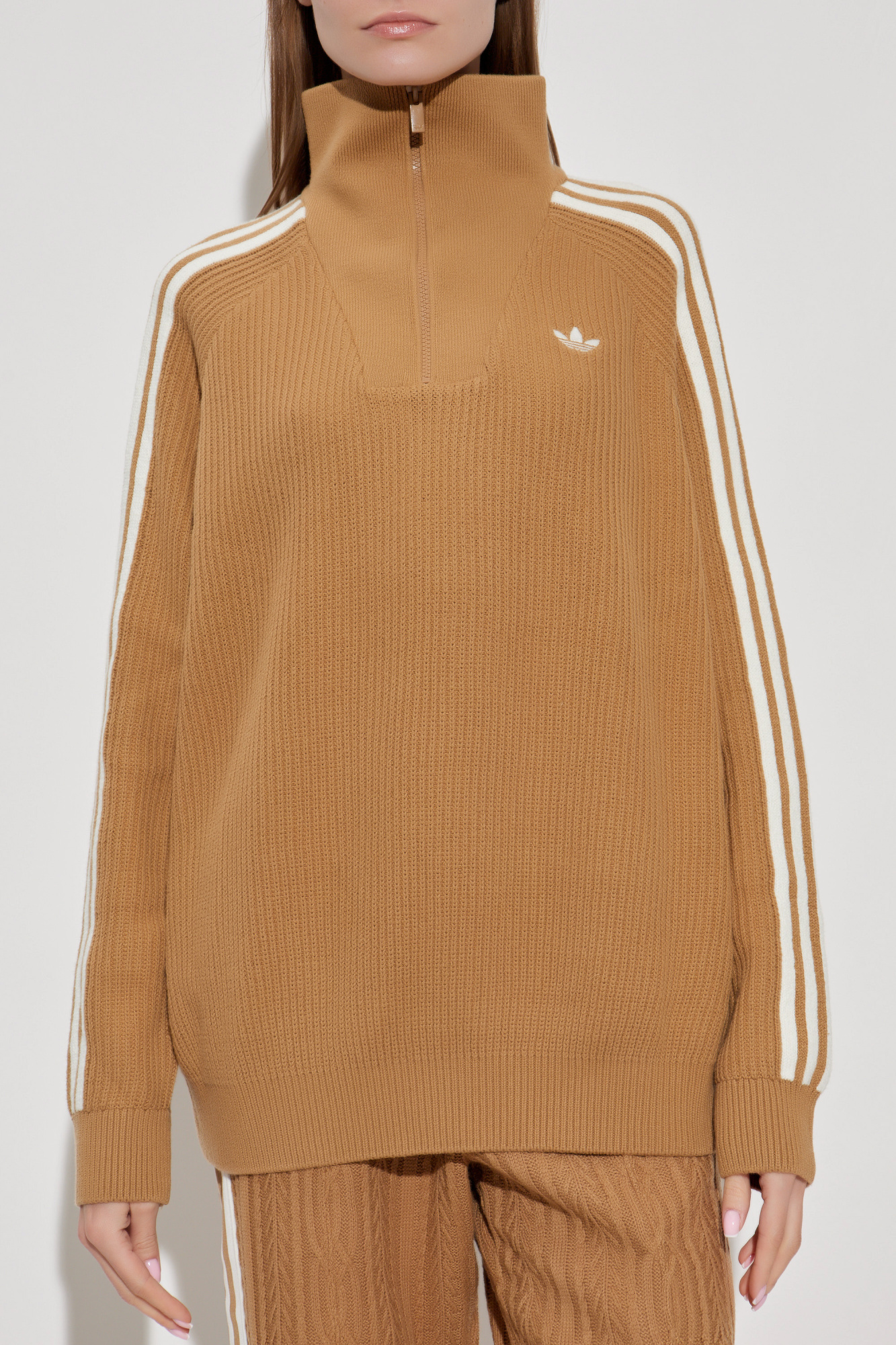 ADIDAS Originals Sweater with a zip-up collar | Women's | Vitkac